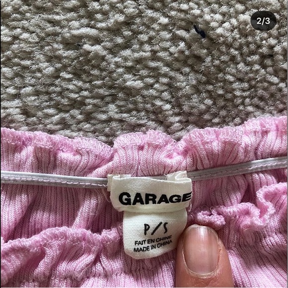 Garage Off the Shoulder Top - Picture 2 of 3